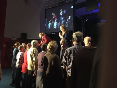 Prophesying over new salvations in Belgium.