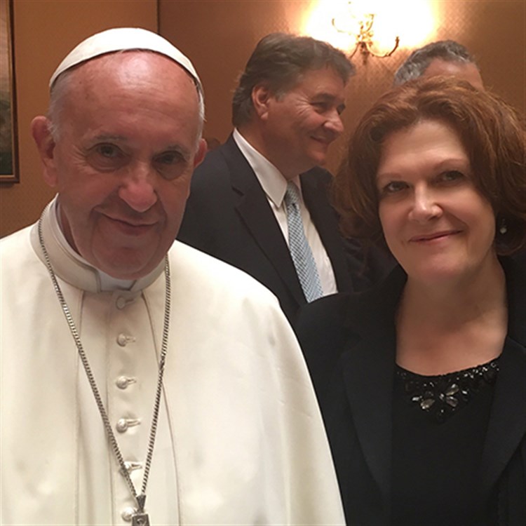 Pope Francis and Bonnie Chavda